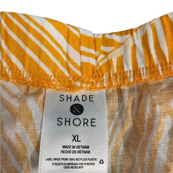NWT Shade&Shore BEACH OUTFIT Set Women XL Boho Orange Crop Front Tie Lightweight - Picture 13 of 14